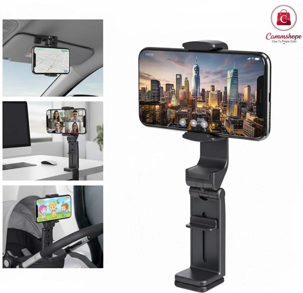 Soporte 360° para Celular – Ideal para Viajes