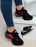 Tenis Nike Estilo Media Negro Rosa Lila